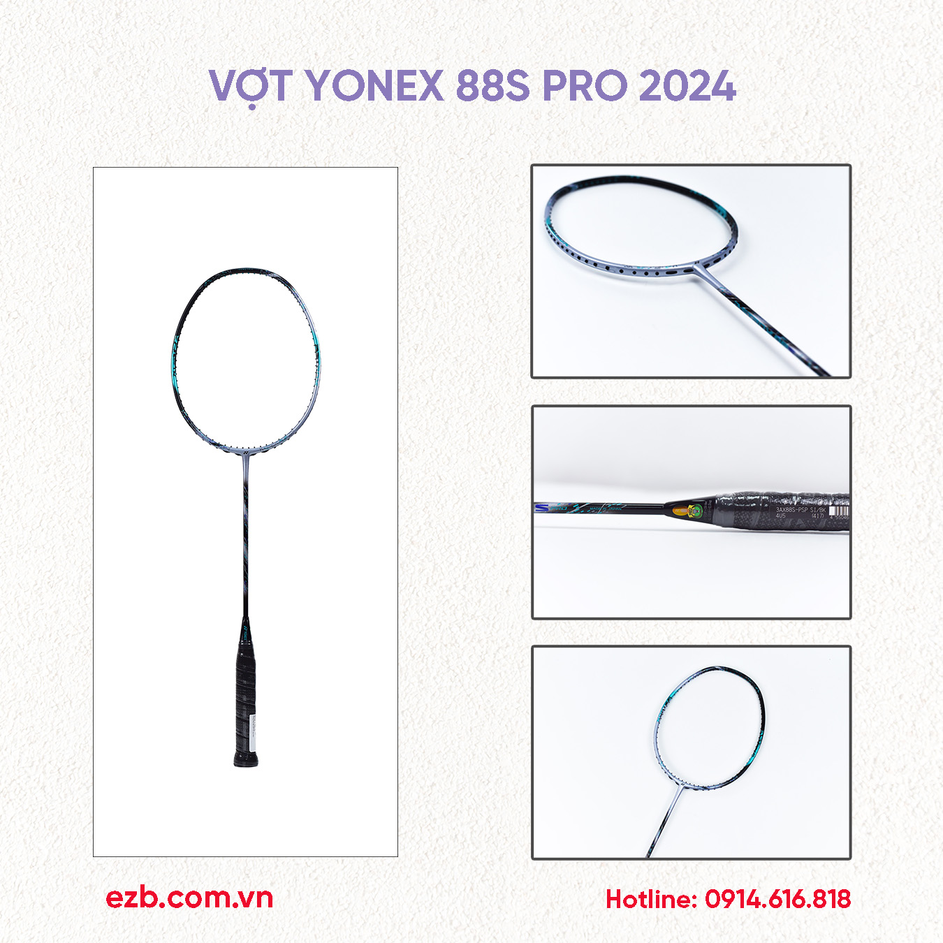 VỢT CẦU LÔNG YONEX ASTROX 88S PRO 2024 CHÍNH HÃNG