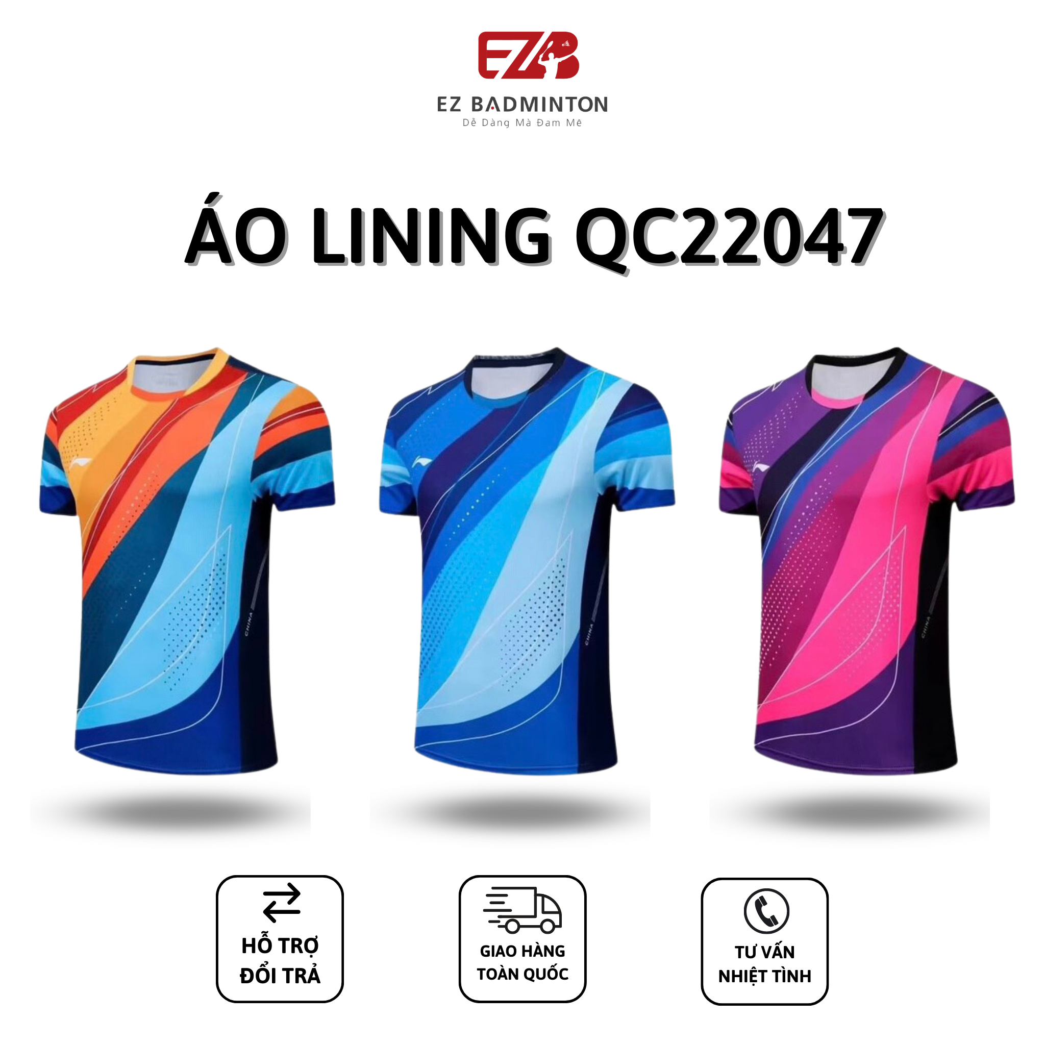 ÁO CẦU LÔNG LINING QC22047 