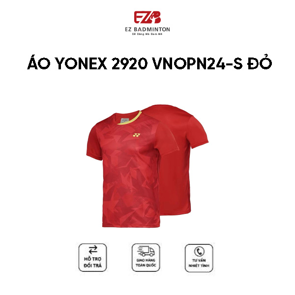 ÁO CẦU LÔNG YONEX 2920 VNOPN24-S ĐỎ