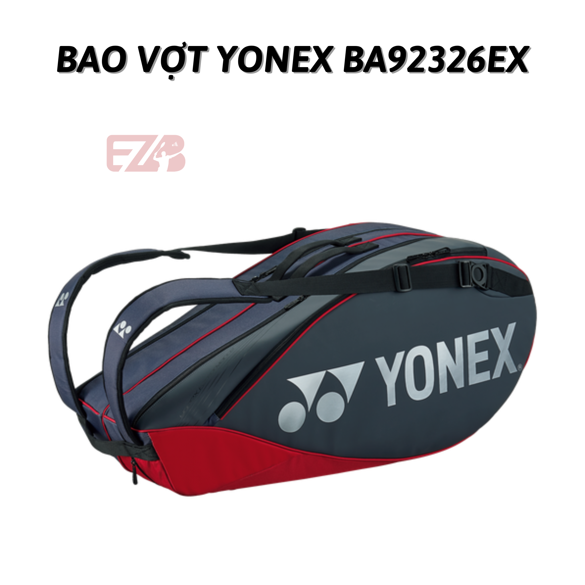 BAO VỢT CẦU LÔNG YONEX BA92326EX (XÁM NGỌC TRAI)