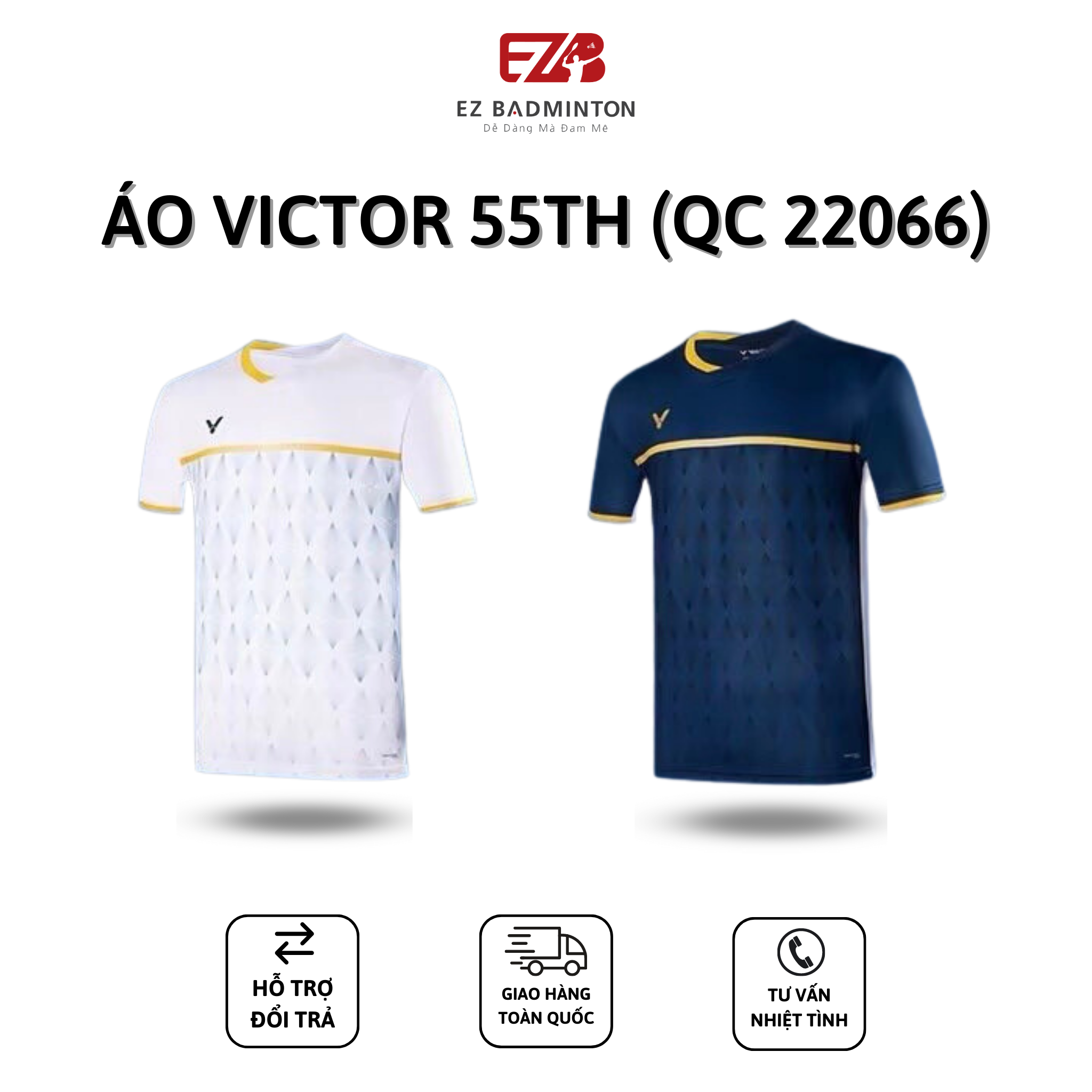 ÁO CẦU LÔNG VICTOR 55TH (QC22066) 