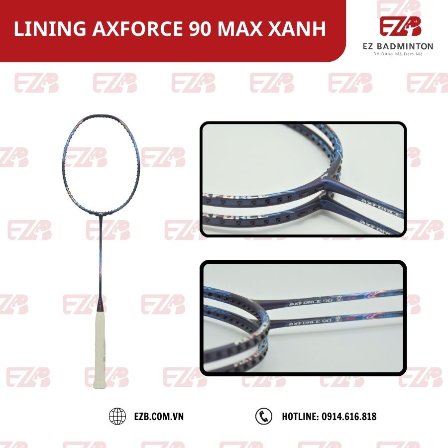 VỢT CẦU LÔNG LINING AXFORCE 90MAX XANH DƯƠNG (HÀNG CTY) CHÍNH HÃNG