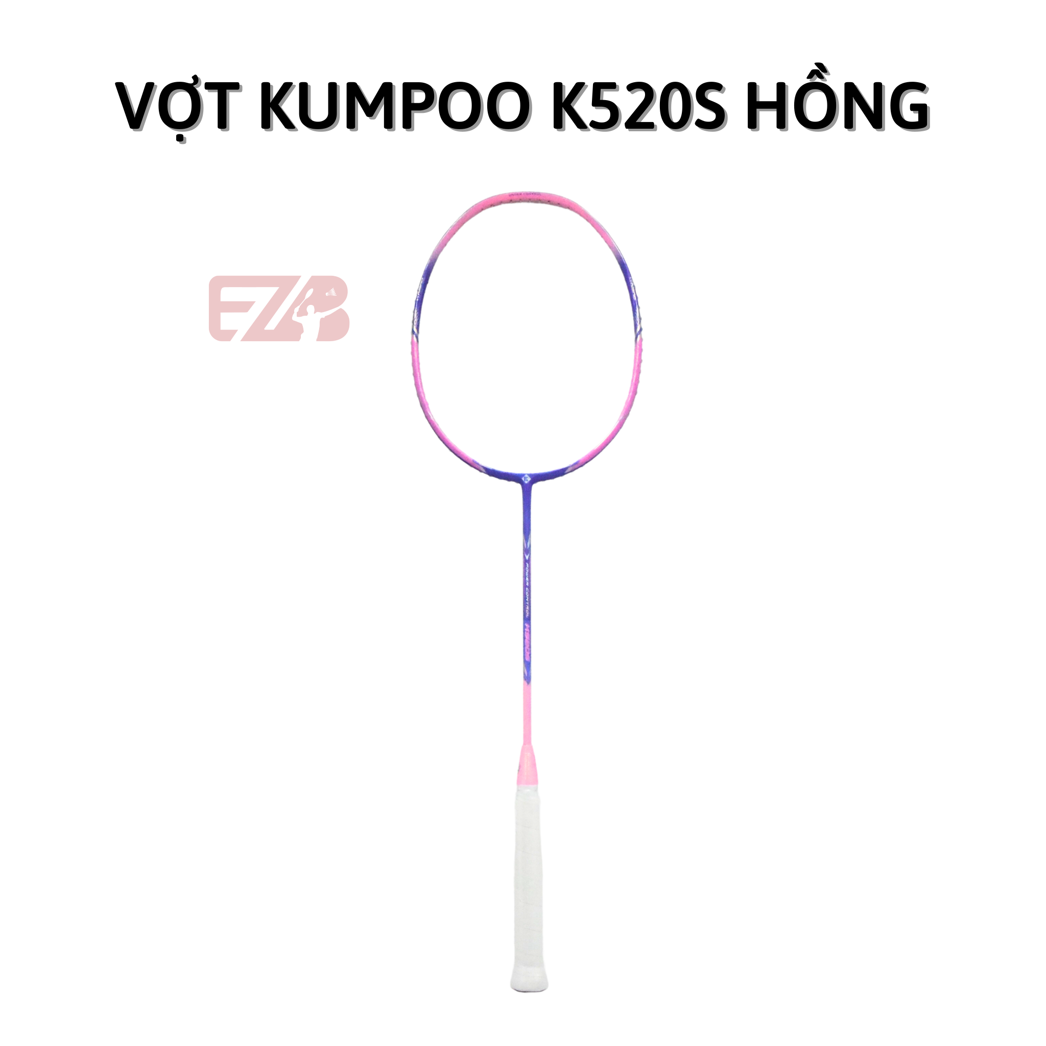 VỢT CẦU LÔNG KUMPOO K520S HỒNG CHÍNH HÃNG