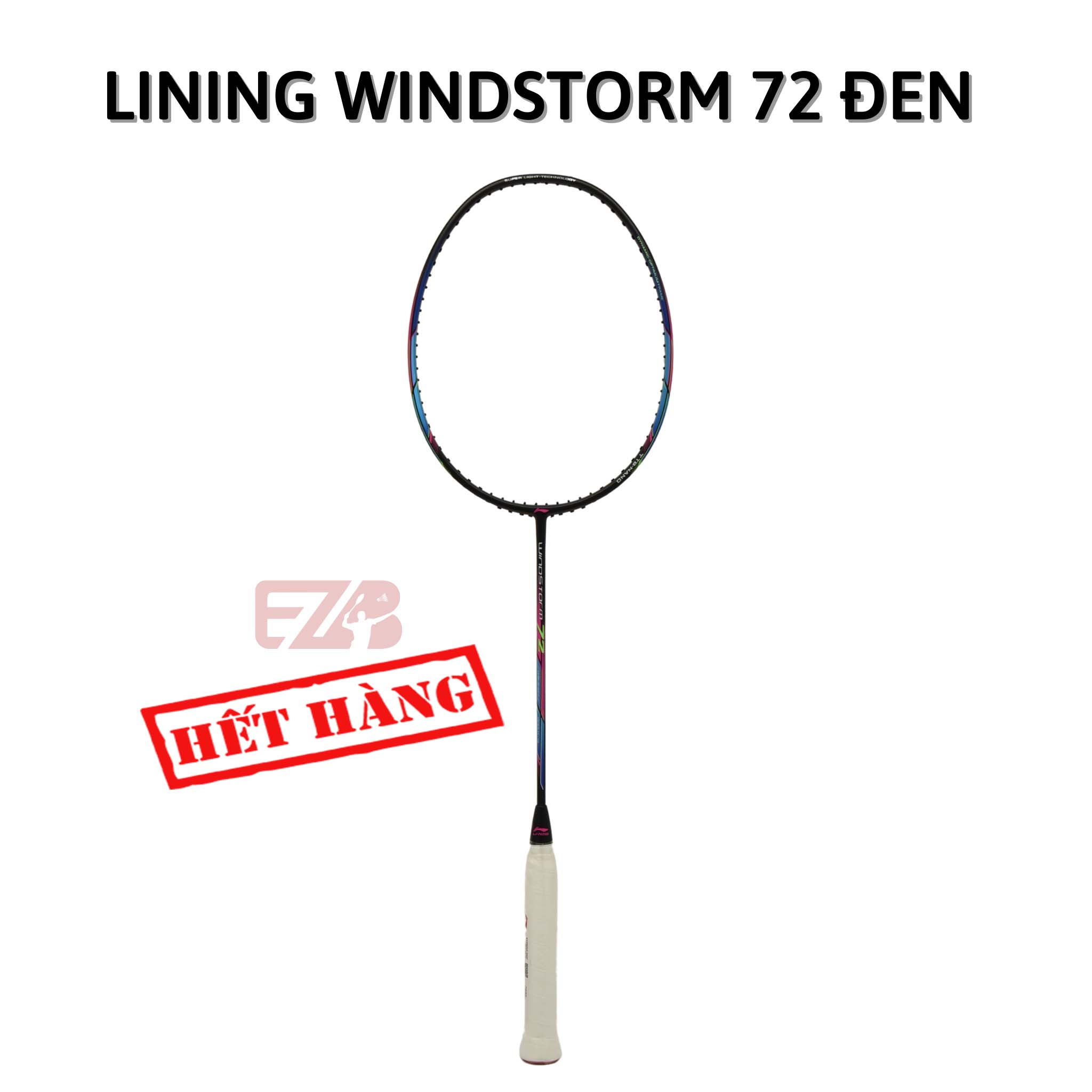 VỢT CẦU LÔNG LINING WINDSTORM 72 ĐEN CHÍNH HÃNG