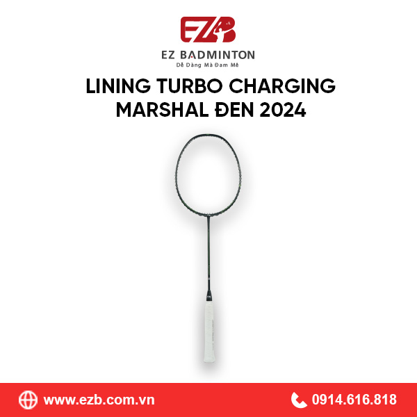 VỢT CẦU LÔNG LINING TURBO CHARGING MARSHAL ĐEN CHÍNH HÃNG