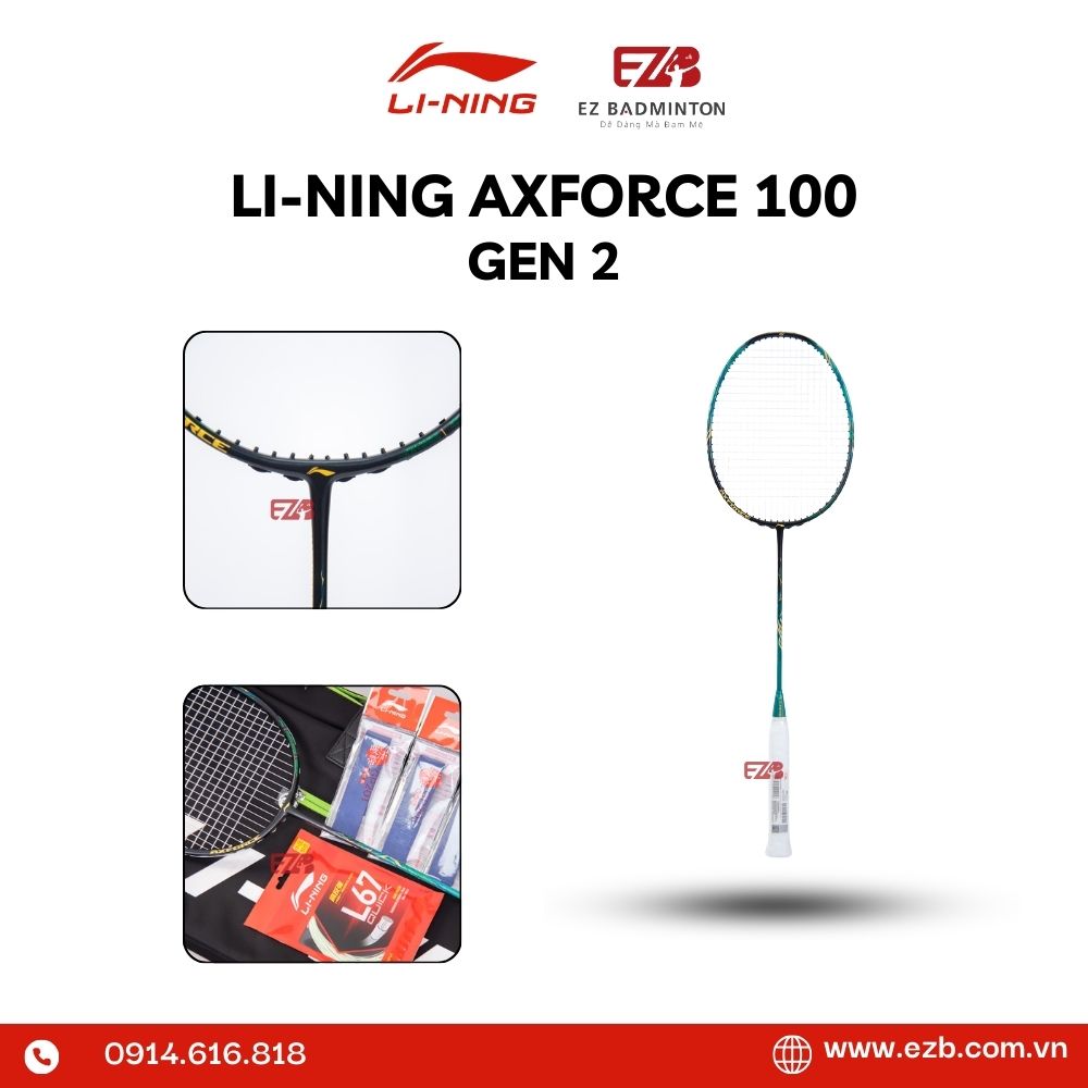 VỢT CẦU LÔNG LINING AXFORCE 100 GEN II 2025 CHÍNH HÃNG 