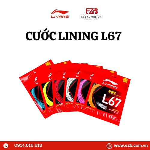 CƯỚC CẦU LÔNG LINING L67 CHÍNH HÃNG