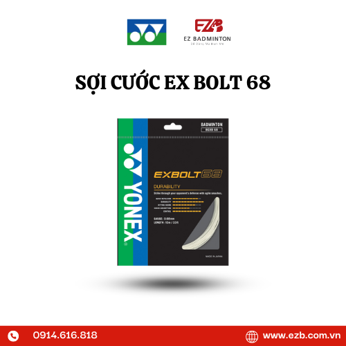 SỢI CƯỚC CẦU LÔNG YONEX EXBOLT 68 CHÍNH HÃNG