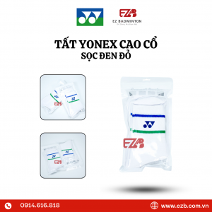 TẤT CẦU LÔNG YONEX CAO CỔ SỌC XANH CHÍNH HÃNG
