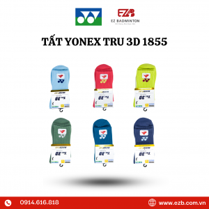 TẤT CẦU LÔNG YONEX TRU 3D 1855 CAO CỔ  CHÍNH HÃNG