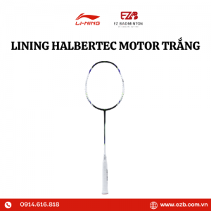 VỢT CẦU LÔNG LINING HALBERTEC MOTOR TRẮNG/TÍM CHÍNH HÃNG