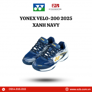 GIÀY CẦU LÔNG YONEX VELO-200 XANH NAVY 2025 CHÍNH HÃNG 